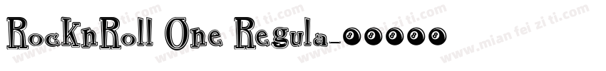 RocknRoll One Regula字体转换